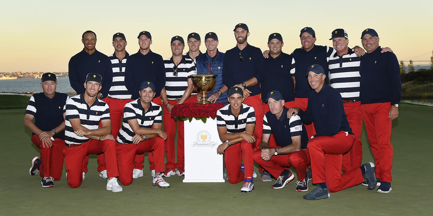 The US Presidents Cup team