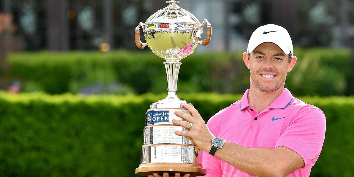 Rory McIlroy with Canadian Open trophy