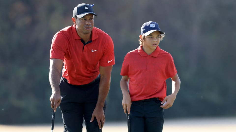 Charlie Woods shoots career-low 68 with dad Tiger as caddie | Flipboard