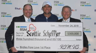 Scottie Scheffler wins $300,000 through RSM Birdies Fore Love program