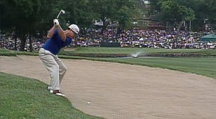Watson’s defining bunker shot to win the 1998 Charles Schwab Challenge