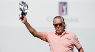 Miguel Angel Jimenez leads by one at American Family Insurance Championship