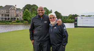 Charles Barkley, former NBA star now PGA TOUR Champions fan