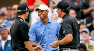 Three’s company: The pairing of Tiger and Phil (and Adam Scott) added excitement to the 2008 U.S. Open