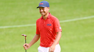Xander Schauffele leads by one at Olympics after big finish
