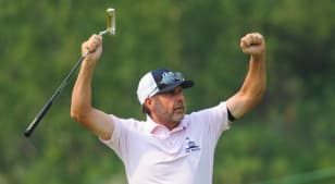 Doug Barron eagles 18th to take lead in Shaw Charity Classic