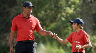 Tiger Woods pleased as Charlie shines in runner-up finish at PNC