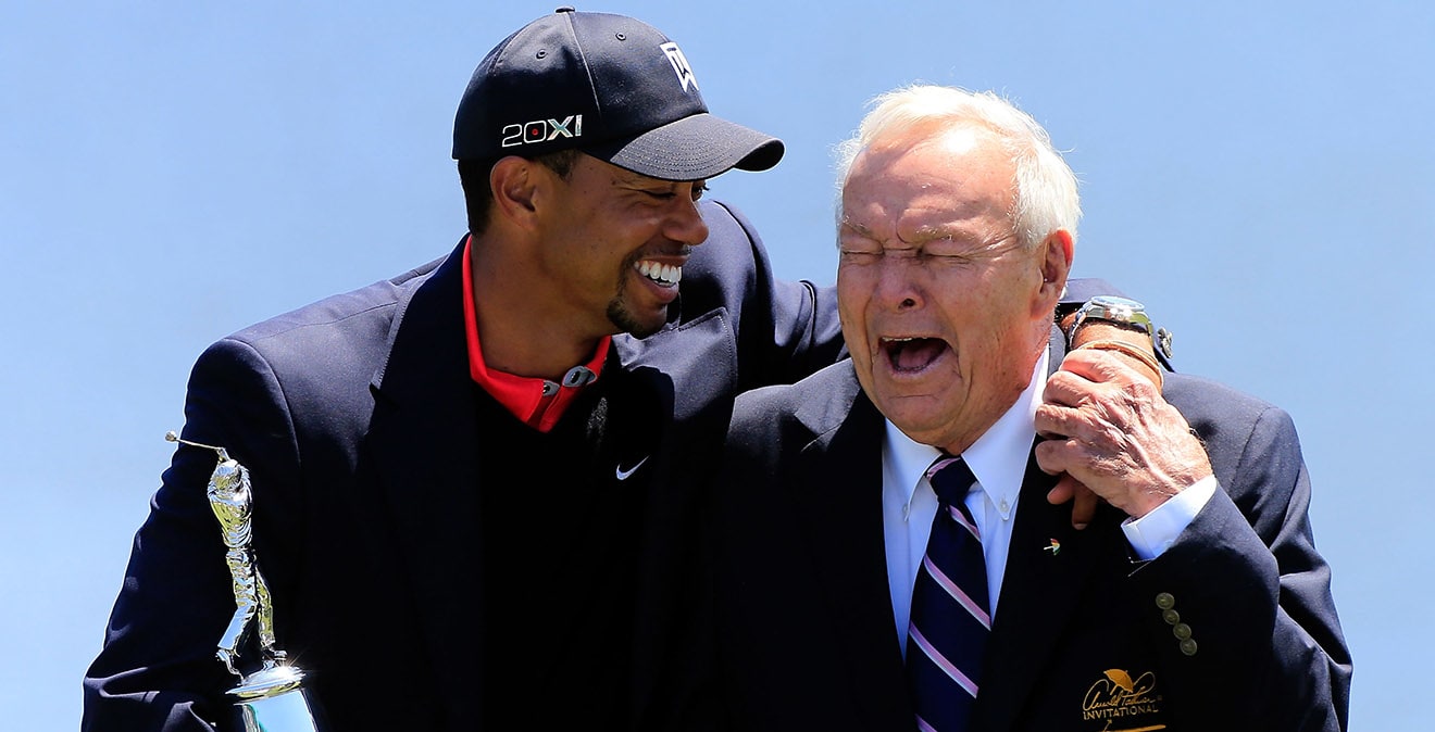 Arnie And Tiger Memorable Moments Between Two Legends Of The Game